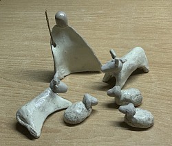 Herder met zijn diertjes